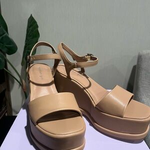Madden Girl **NEW** Nude Wedge Sandals